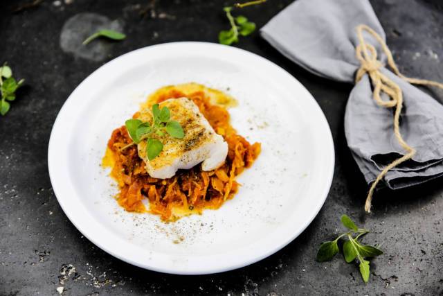 dorsz z kiszoną kapustą