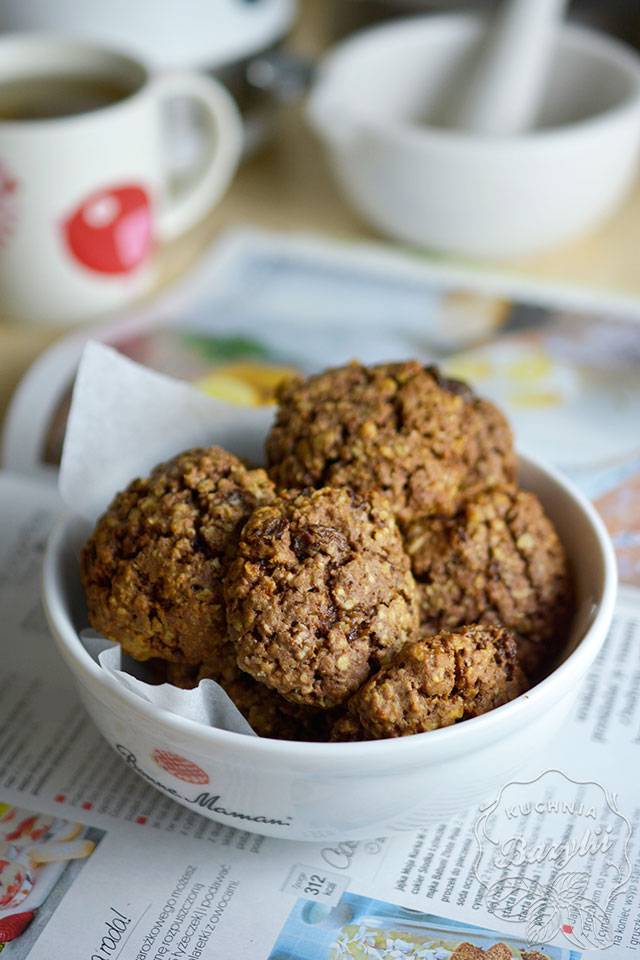 kakaowe ciastka owsiane