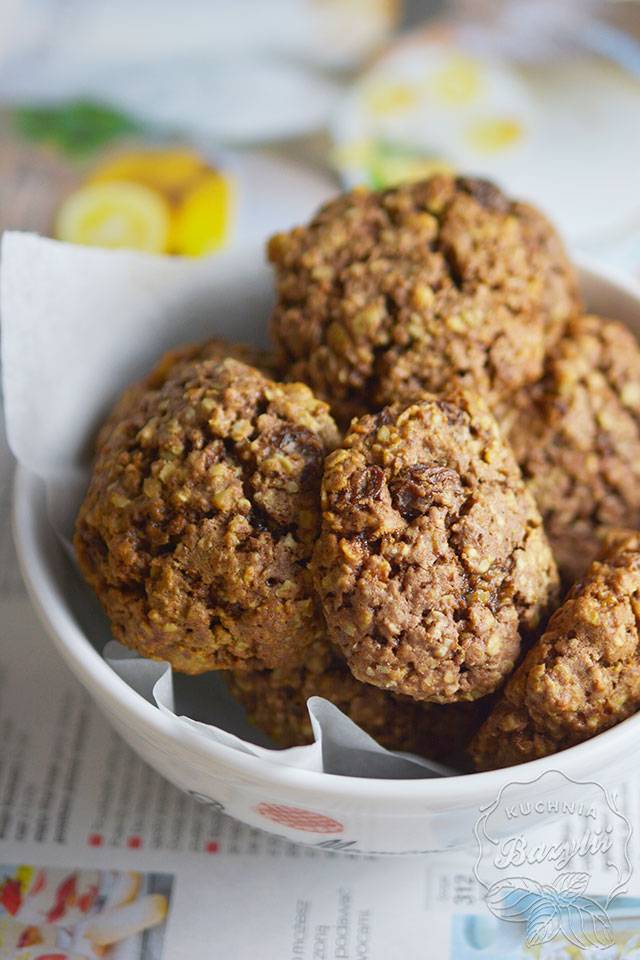 kakaowe ciastka owsiane